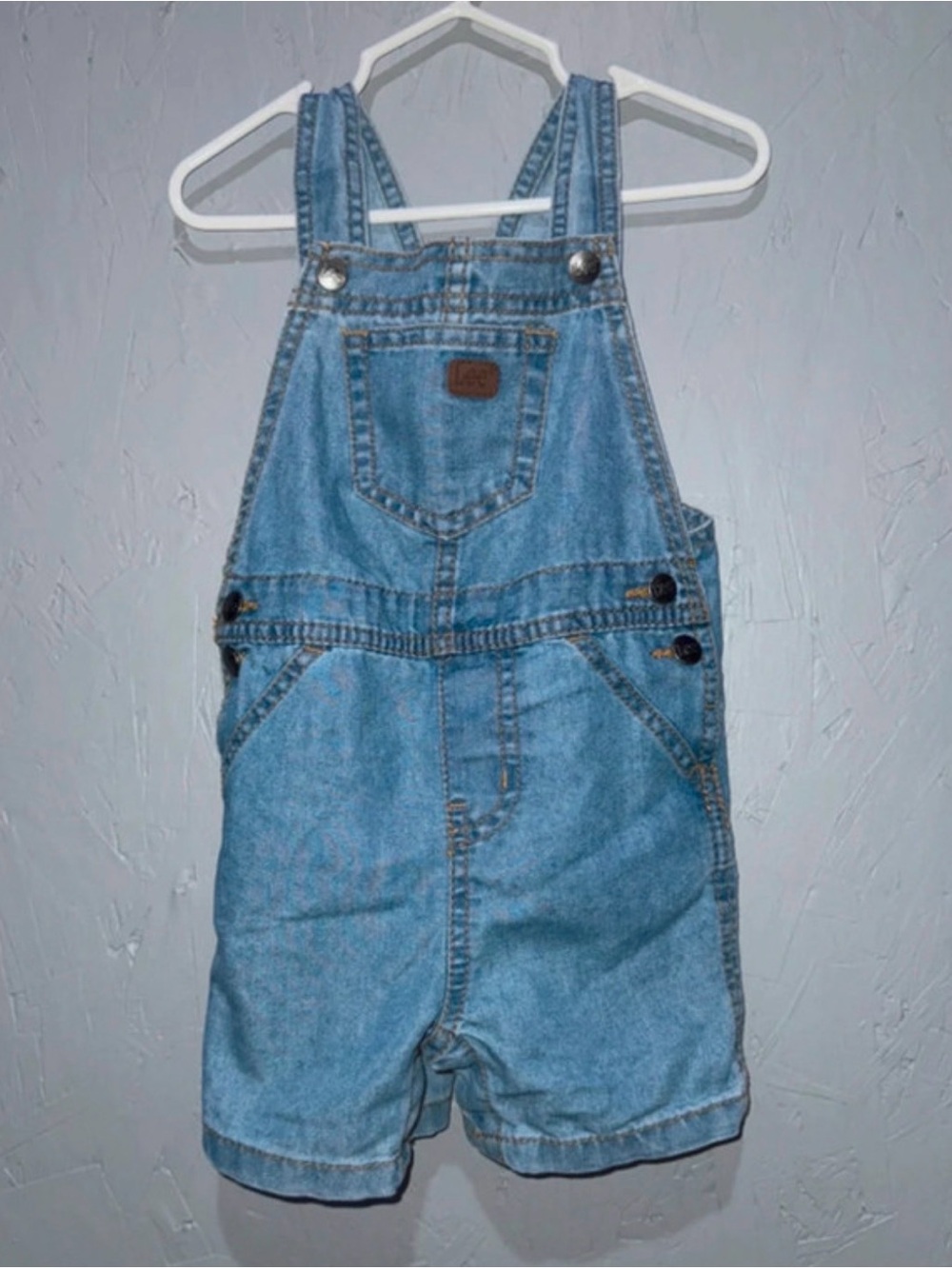 Lee Light Blue Denim Shortalls for Kids